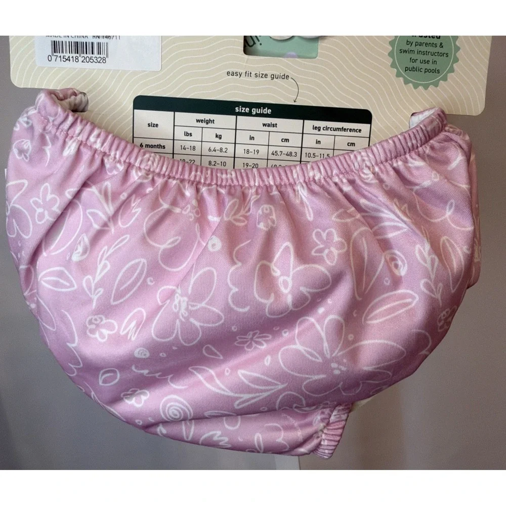 Green Sprouts I Play Reusable Swimming Diaper Size 18 Months Pink NEW